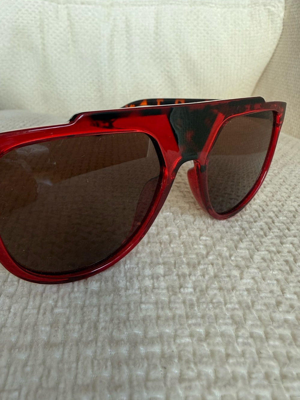 I-Sea Anthropologie Flat-Top Aviator Polarized Sunglasses Tortoiseshell - Picture 4 of 8